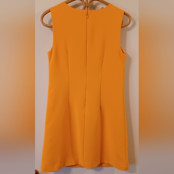 Victoria Beckham for Target marigold yellow tulip mod sheath dress XS - Picture 2 of 7